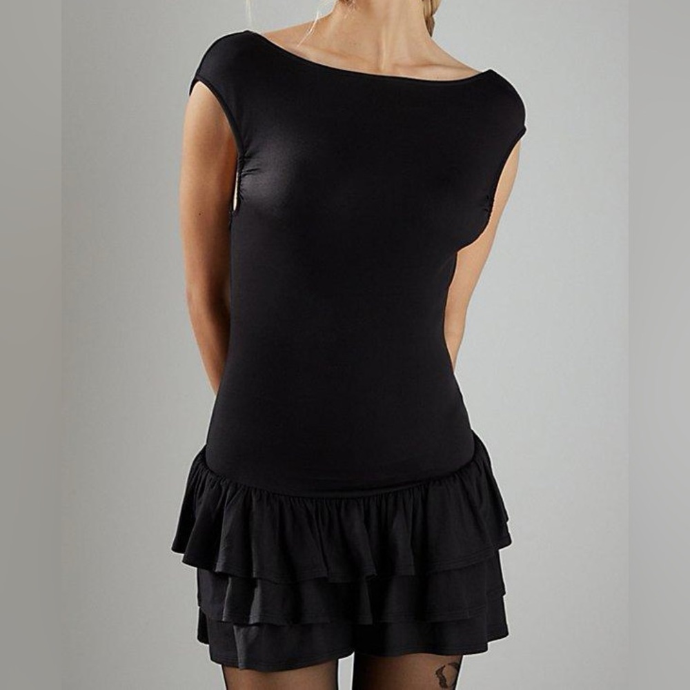 Kimchi Blue Aster Boatneck Drop Waist Romper
